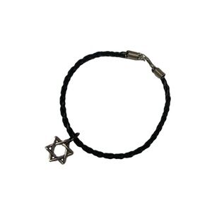 Black David star bracelet
